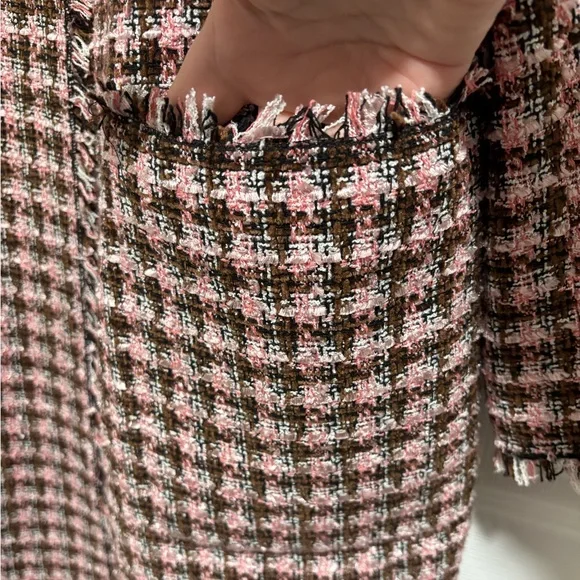 Kate Spade New York Enchanted Tweed Coat Size Large EUC - Picture 10 of 12